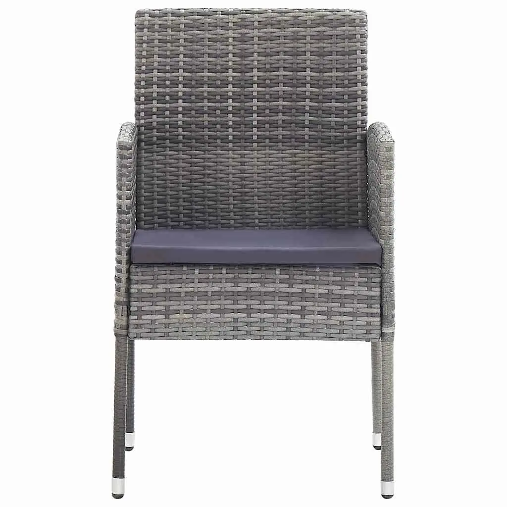 Garden Dining Set 5 Piece Outdoor Furniture Table Chairs Anthracite