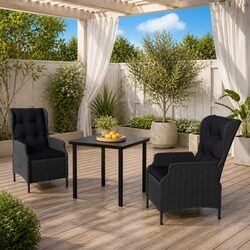 Comfortable 3-Piece Garden Dining Set with Value