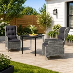 Comfortable and Practical 3 Piece Garden Dining Set