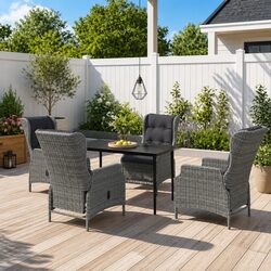 Comfortable and Functional 5-Piece Garden Dining Set