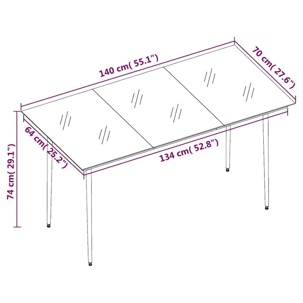 5-Piece Garden Dining Set