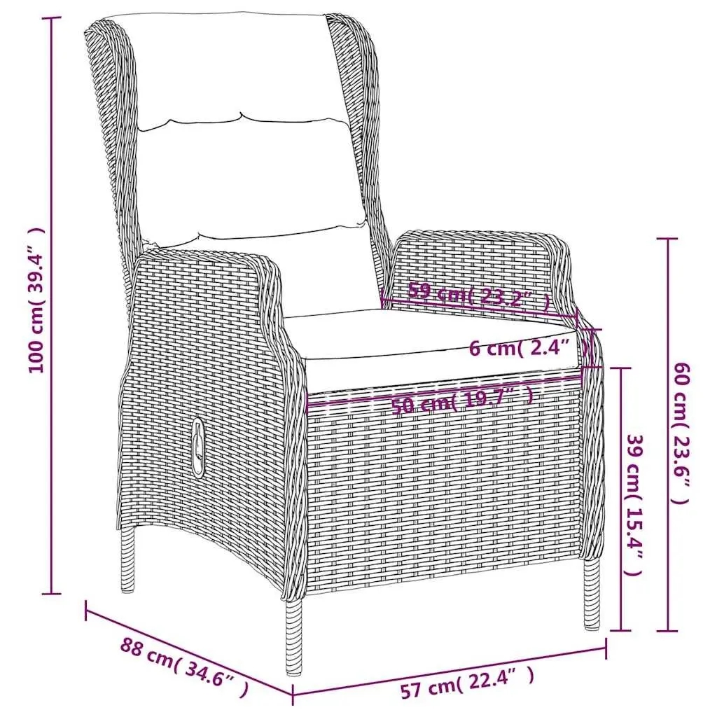 7 Piece Garden Dining Set for Comfort