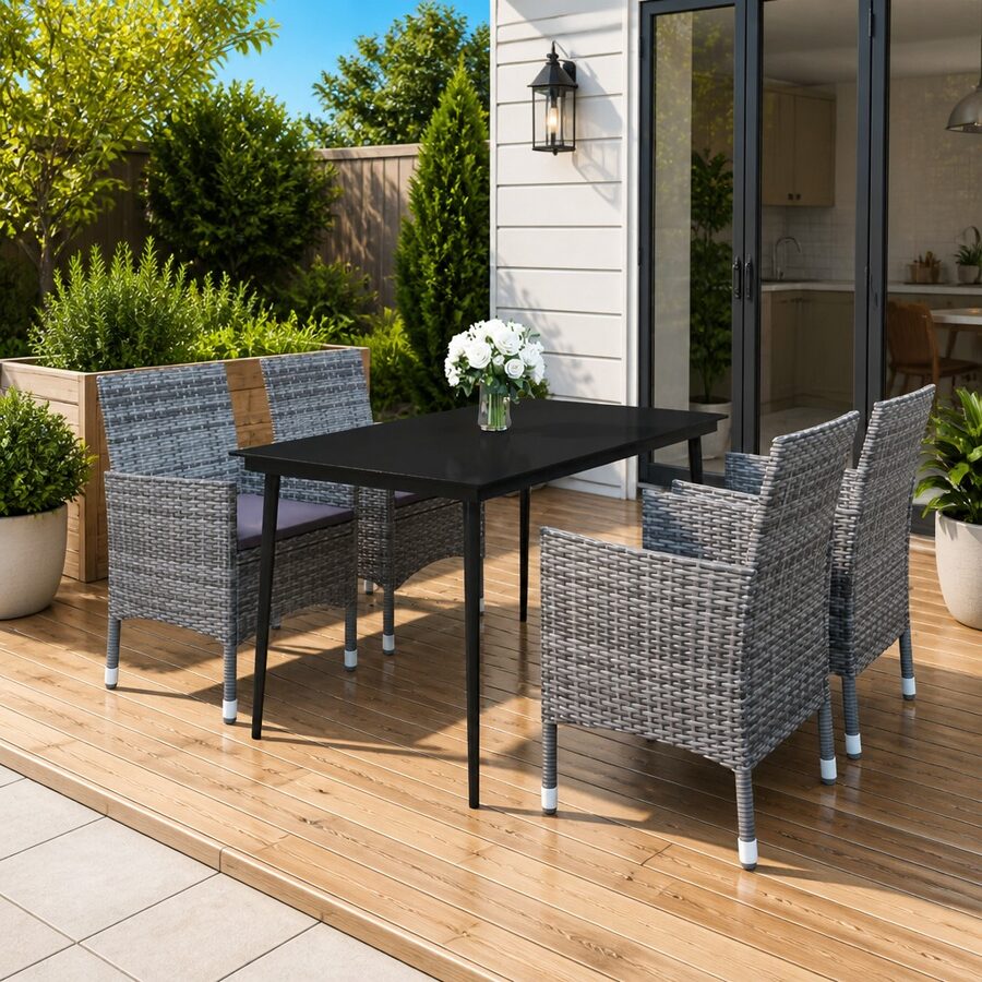 5 Piece Outdoor Dining Set - Practical and Stylish