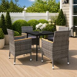 Value-Driven 5 Piece Outdoor Dining Set with Comfort