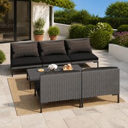 Comfortable and Reliable 6-Piece Garden Lounge Set