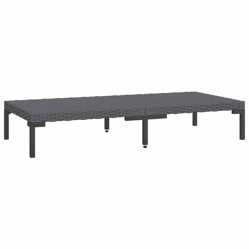 Garden Lounge Set 5 Piece Outdoor Patio Furniture Grey Rattan Sofa with Cushions