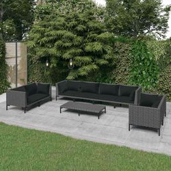 Comfortable 9-Piece Lounge Set for Outdoor Living