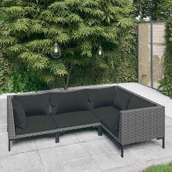 Comfortable and Practical 4-Piece Garden Lounge Set
