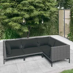 Comfortable and Practical 4-Piece Garden Lounge Set