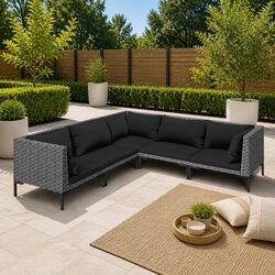 Value-Driven 5-Piece Garden Lounge Set with Comfort