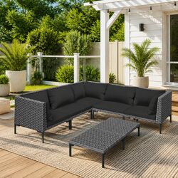 Comfortable 6-Piece Garden Lounge Set at Great Value