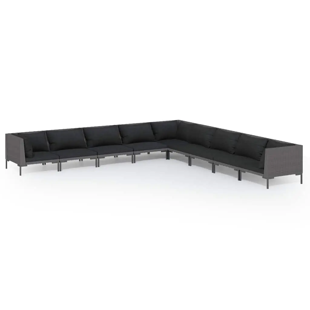 9-Piece Garden Lounge Set with Cushions