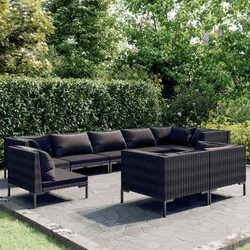 Reliable 9 Piece Garden Lounge Set with Comfort in Mind