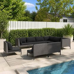 Reliable and Comfortable 9-Piece Outdoor Lounge Set