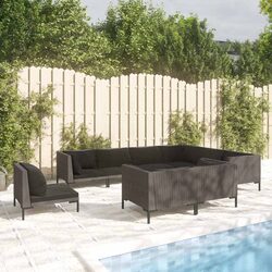 Practical 9-Piece Garden Lounge Set with Comfort and Value
