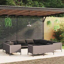 Comfortable and Practical 11-Piece Garden Lounge Set