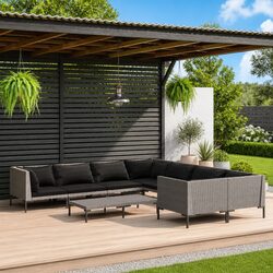 Reliable 9-Piece Lounge Set for Outdoor Value