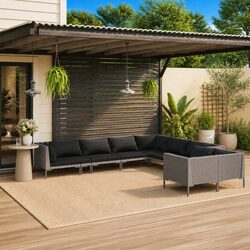 Comfort Meets Value in Our 9-Piece Garden Lounge Set