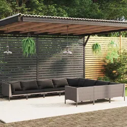 Comfortable and Practical 10-Piece Garden Lounge Set