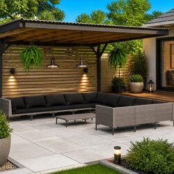 12-Piece Garden Lounge Set: Practical and Affordable
