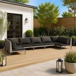 Comfortable and Reliable 7-Piece Garden Lounge Set
