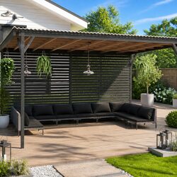 Affordable 10-Piece Garden Lounge Set with Comfort