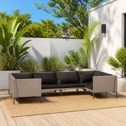 Warm and Comfortable 6 Piece Garden Lounge Set
