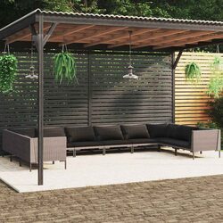 Comfortable and Durable 10-Piece Lounge Set for Your Garden