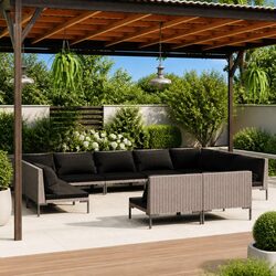 Comfortable 11 Piece Garden Lounge Set for Relaxation