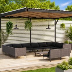 Reliable 13-Piece Outdoor Lounge Set with Comfort and Style
