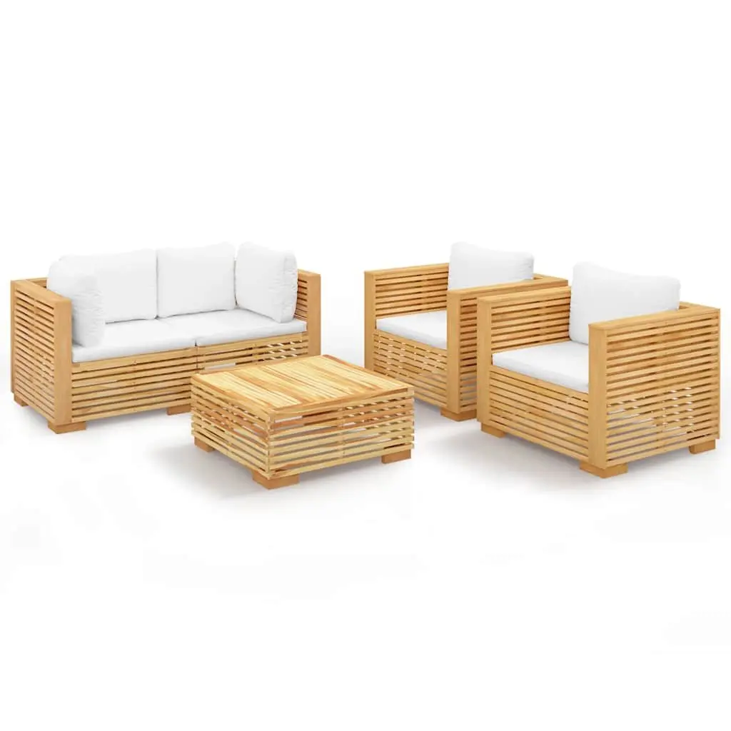 Teak Garden Lounge Set with Cushions