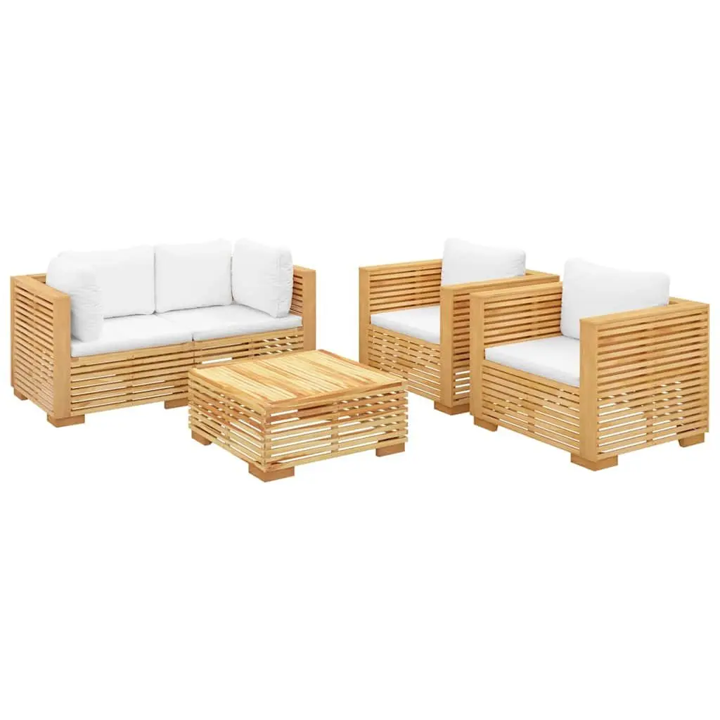 Teak Garden Lounge Set with Cushions