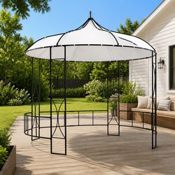 Reliable 300x290cm Round Gazebo with Elegant Design