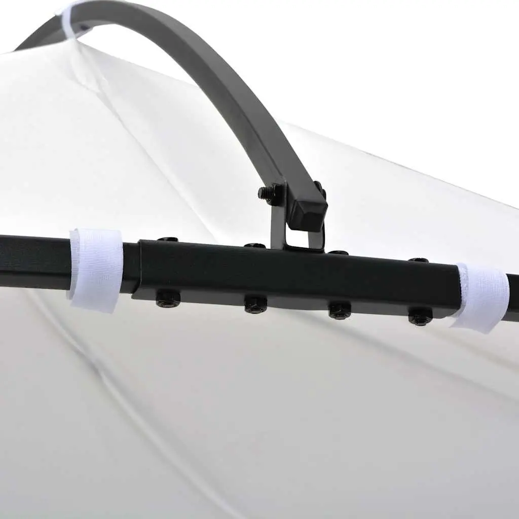 Gazebo Round Outdoor Canopy 300cm White Vented Roof