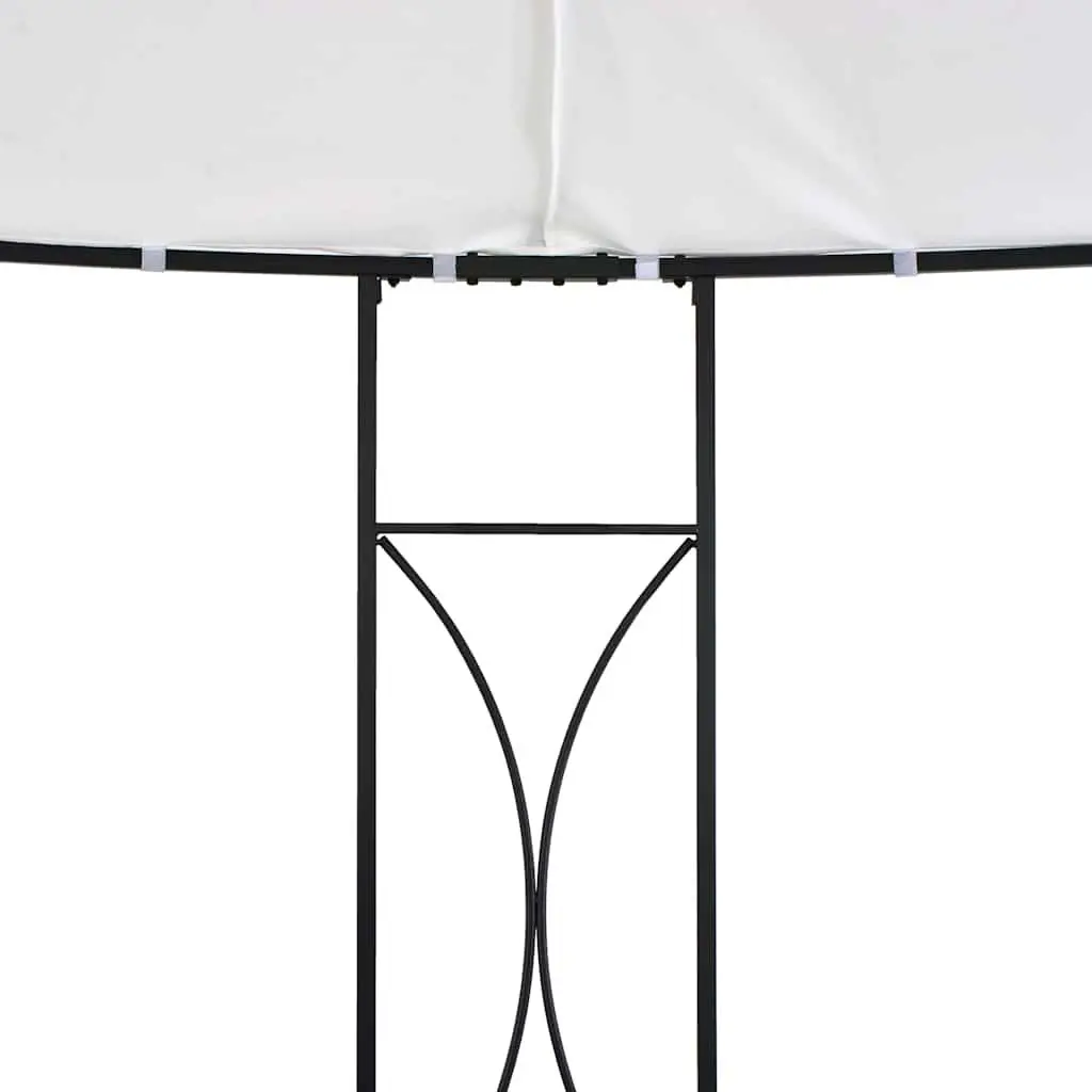 Gazebo Round Outdoor Canopy 300cm White Vented Roof