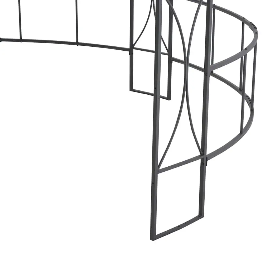 Gazebo Round Outdoor Canopy 300cm White Vented Roof