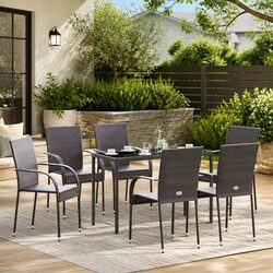 Reliable Stackable Outdoor Dining Chairs - Set of 6