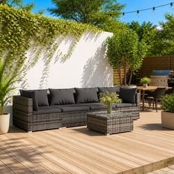 Affordable 5 Piece Garden Lounge Set with Comfort in Mind