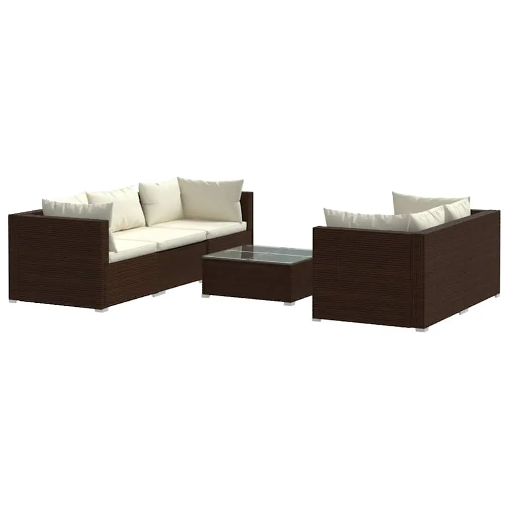 6 Piece Outdoor Lounge Set with Cushions Made to Last