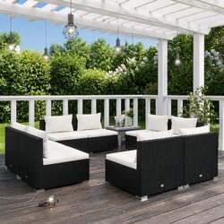 Comfort Meets Quality in This 8-Piece Garden Lounge Set