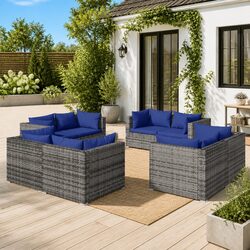 Comfortable and Valuable 8-Piece Outdoor Lounge Set