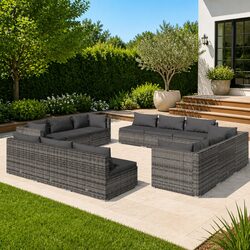 Comfortable and Value-Focused 12 Piece Garden Lounge Set