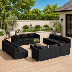 Comfortable and Practical 13-Piece Garden Lounge Set