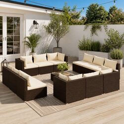 Comfort and Value: 13 Piece Garden Lounge Set