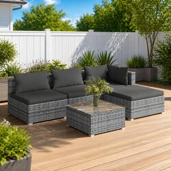 Versatile 5 Piece Garden Lounge Set for Relaxation