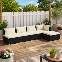 Comfortable and Stylish 5 Piece Garden Lounge Set