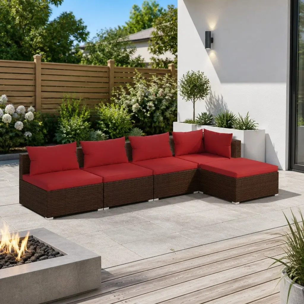 5-Piece Garden Lounge Set for Long-lasting Enjoyment