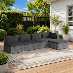 Reliable 5 Piece Garden Lounge Set with Comfort and Style