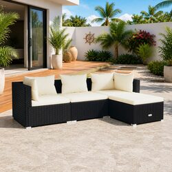Comfortable and Durable 4-Piece Garden Lounge Set