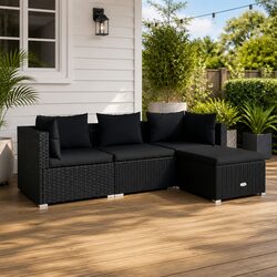 Comfortable and Durable 4-Piece Garden Lounge Set